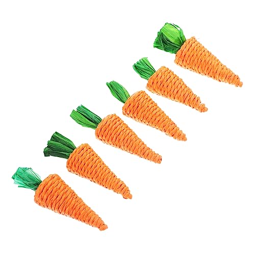 minkissy 6Pcs Chewy Straw Rettich hamster cage toy fake carrots rabbit toys treats bunny chew carrot hamster stuff teething toy rabbit chewing toy pet treats hamster molar toy bite minkissy 6Pcs Chewy Straw Rettich hamster cage toy fake carrots rabbit toys treats bunny chew carrot hamster stuff teething toy rabbit chewing toy pet treats hamster molar toy bite von minkissy