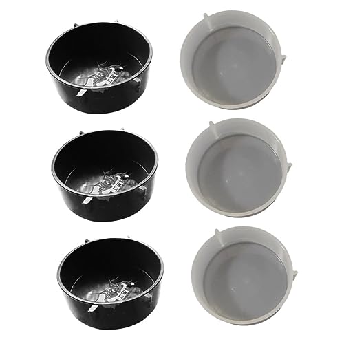 6Pcs reptile water feeder lizard tank accessories lizard feed plates gecko dish tiny spiders spider feed bowls reptile feed containers crawl feed rack von minkissy