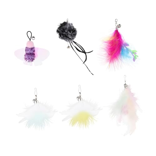 minkissy 6St Ersatzkopf für Katzenangel interaktives Spielzeug Kitten Spielzeug plushible snugible Nachfüllung Katzenspielzeug Hauskatze Katzenstock breites Spektrum Blinddarm Plüsch minkissy 6St Ersatzkopf für Katzenangel interaktives Spielzeug Kitten Spielzeug plushible snugible Nachfüllung Katzenspielzeug Hauskatze Katzenstock breites Spektrum Blinddarm Plüsch von minkissy