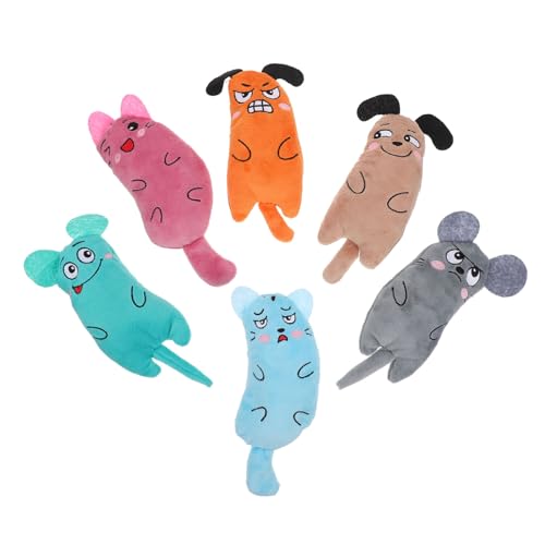 minkissy 6pcs Cat and Mouse Toys Cat Aggressive Plush Interactive Fish Christmas Cat Toy Cat Teaser Toy Cat Aggressive Chewers Kitten Catnip Toys Cat Rat Toy Teething Toys Funny Cat Pet minkissy 6pcs Cat and Mouse Toys Cat Aggressive Plush Interactive Fish Christmas Cat Toy Cat Teaser Toy Cat Aggressive Chewers Kitten Catnip Toys Cat Rat Toy Teething Toys Funny Cat Pet von minkissy