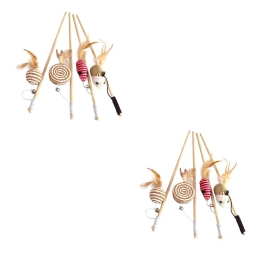 minkissy 8 Pcs Wand Cat Toy Cats Wand Toy Cat Teaser Cat Interactive Toys Cat Wand Toys for Cats Cat Toy Wand Mouse Toy Cat Stick Toy Toys Cat Mice Toys The Cat Wand Bamboo minkissy 8 Pcs Wand Cat Toy Cats Wand Toy Cat Teaser Cat Interactive Toys Cat Wand Toys for Cats Cat Toy Wand Mouse Toy Cat Stick Toy Toys Cat Mice Toys The Cat Wand Bamboo von minkissy