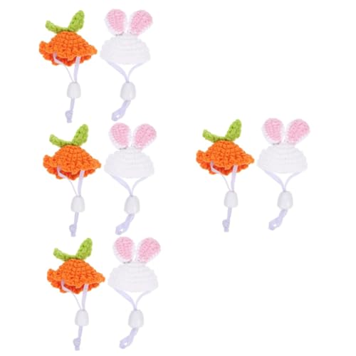 minkissy 8stücke Gestrickte Haustierhüte Für Kleine Tiere Niedliche Mützen Für Hamster Meerschweinchen Und Andere Kleintiere Für Fotos Und Kostüme Leicht Und Waschbar EIN Perfektes von minkissy