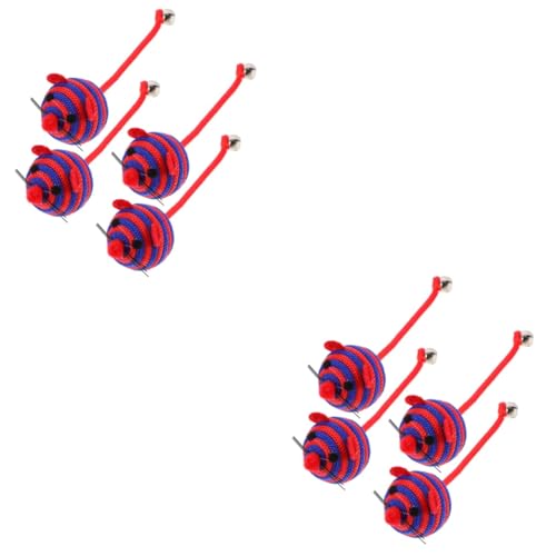 minkissy 2sets Interaktives Katzenspielzeug Mausspielzeug Mäuse Kätzchen Kauspielzeug Haustier Katze Unterhaltung 4pcs * 2 von minkissy