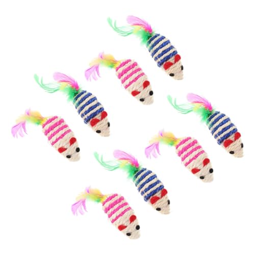minkissy 8pcs Catnip Toys for Indoor Cats Kitten Toys for Indoor Cats Pet Supplies Cat Toys Interactive Cat Mouse Toys for Indoor Cats Toy Mouse for Cats Pet Mouse Toys Sisal Tail Two-Color minkissy 8pcs Catnip Toys for Indoor Cats Kitten Toys for Indoor Cats Pet Supplies Cat Toys Interactive Cat Mouse Toys for Indoor Cats Toy Mouse for Cats Pet Mouse Toys Sisal Tail Two-Color von minkissy