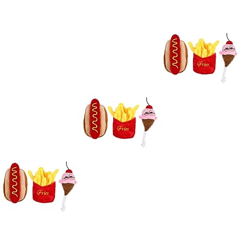 minkissy 9 STK Plüschtiere für Haustiere Welpenspielzeug gefülltes Faultier Plüschtier Hündchenfutter Spielzeuge Sound-Spielzeug für Haustiere Haustierspielzeug Hamburger Haustierzubehör minkissy 9 STK Plüschtiere für Haustiere Welpenspielzeug gefülltes Faultier Plüschtier Hündchenfutter Spielzeuge Sound-Spielzeug für Haustiere Haustierspielzeug Hamburger Haustierzubehör von minkissy