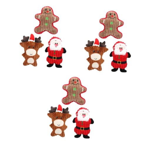 minkissy 3er-Sets Haustierspielzeug Für Hunde Und Katzen Plüsch Quietschendes Kauspielzeug Weihnachtsthema Weihnachtsmann Schneemann Zum Spielen Und Zahnen Von Haustieren 3 Stück * 3 minkissy 3er-Sets Haustierspielzeug Für Hunde Und Katzen Plüsch Quietschendes Kauspielzeug Weihnachtsthema Weihnachtsmann Schneemann Zum Spielen Und Zahnen Von Haustieren 3 Stück * 3 von minkissy