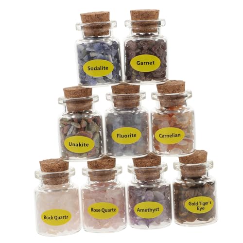 minkissy 9stücke Teiliges Kristallsteine Wünschflasche Set Mini Kristallflaschen Für Glückswünsche Und Meditation Dekorative Glasflaschen Mit Bunten Steinen Für Zuhause Und minkissy 9stücke Teiliges Kristallsteine Wünschflasche Set Mini Kristallflaschen Für Glückswünsche Und Meditation Dekorative Glasflaschen Mit Bunten Steinen Für Zuhause Und von minkissy