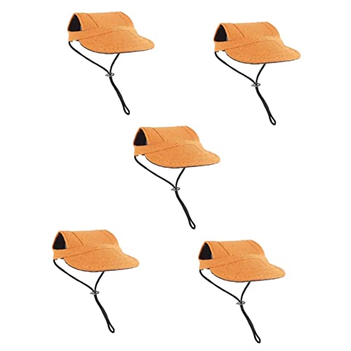 minkissy Baseballkappe für Haustiere, Sportzubehör, Hüte für Hunde mit Ohrlöchern, Sonnenschutzhut für Haustiere, Baseball, Haustiermütze, modische Haustier-Sonnenhaube, Welpenhut, Sport-Sonnenhut, von minkissy