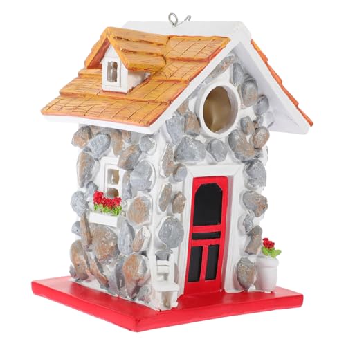 minkissy Einzigartiges Vogelhaus Aus Stein – Vogelhaus Aus Kunstharz Vogelnistkasten Gartendekoration Vögel Anlocken minkissy Einzigartiges Vogelhaus Aus Stein – Vogelhaus Aus Kunstharz Vogelnistkasten Gartendekoration Vögel Anlocken von minkissy