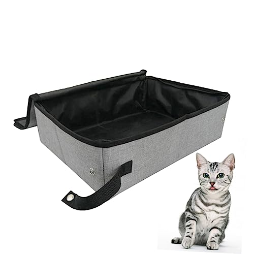 minkissy Box pet supplies pet stuff cajas de arena para pet items pets supplies Portable Cat Litter Pan Cat Toilet Cat Basin fold pet bed the dog kennel travel Trash tray von minkissy