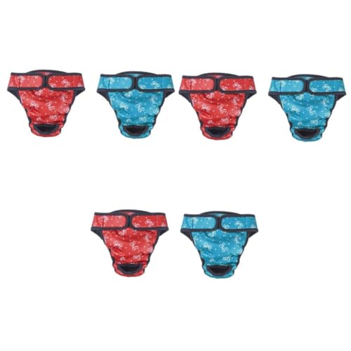 minkissy Dessous-Höschen für ädchen, für ännliche Hunde, Hundewindeln, Haustierwindeln, für Hunde, physiologische Windeln, Hundewindeln, Kleidung, Welpen, 6 Stück minkissy Dessous-Höschen für ädchen, für ännliche Hunde, Hundewindeln, Haustierwindeln, für Hunde, physiologische Windeln, Hundewindeln, Kleidung, Welpen, 6 Stück von minkissy
