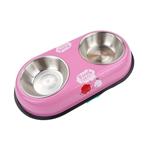 minkissy Doppelter Edelstahl-hundenapf Tragbarer Fress Und Trinknapf Für Kleine Hunde wasserdichte Futterschüssel Für Trockenfutter Nassfutter Und Wasser rutschfeste Basis Für Sicheren minkissy Doppelter Edelstahl-hundenapf Tragbarer Fress Und Trinknapf Für Kleine Hunde wasserdichte Futterschüssel Für Trockenfutter Nassfutter Und Wasser rutschfeste Basis Für Sicheren von minkissy