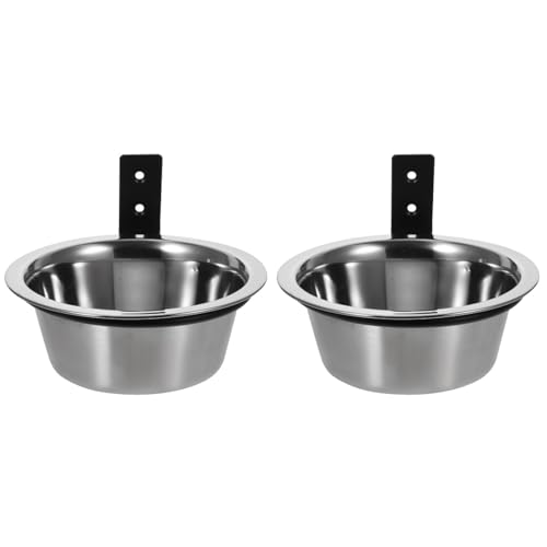 minkissy Erhöhter Hundenapf zur Wandmontage, für Erbrechen, erhöhte Wassernäpfe für große Hunde, Haustiernapf, Fressnapf, Zubehör zum Füttern, Edelstahl, 2 Sets minkissy Erhöhter Hundenapf zur Wandmontage, für Erbrechen, erhöhte Wassernäpfe für große Hunde, Haustiernapf, Fressnapf, Zubehör zum Füttern, Edelstahl, 2 Sets von minkissy