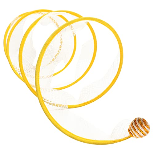 minkissy Folding Cat Tunnel Indoor Cat Tube Cat Hiding Toys Hamster Tunnels Small Pet Tunnel interactive pet tubes cat toy small animal toys tunnel for cats foldable big cat steel wire von minkissy