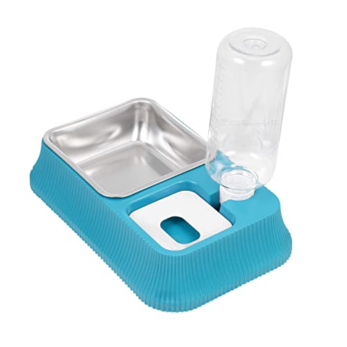 minkissy Futternapf Pet Feeding Dishes Katzenfutter Wassernapf Katze Wasser Futternapf Katzenfutter Wassernapf Automatischer Wasserspender für Katze Hund Näpfe Indoor Katzenfutter Hund Feeder Haustier von minkissy