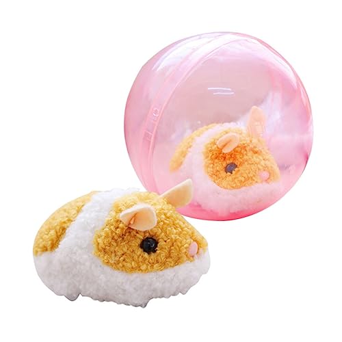 minkissy Ballspielzeug zum Fangen von Katzen Elektrisches Hamsterspielzeug Hamsterfigur Plüschtier Geschenke leuchtendes Pulver Sandpulver Blitz kleines Spielzeug funkeln Maschinenpuppe von minkissy