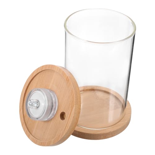 minkissy Glas Eimer Aquarium Schnecken Terrarium Holz Scheinen Mit Lichtern von minkissy