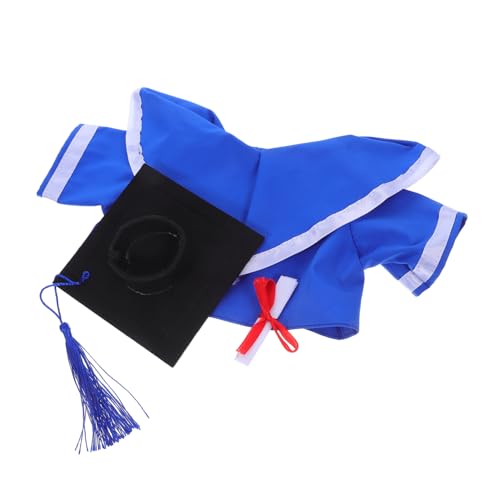 minkissy Graduationskostüm für Stofftiere Teiliges mit Blauem Umhang Weißem Kragen und Urkunde Passend für Große Plüschtiere Abschlussfeier Accessoire und Dekoratives Outfit minkissy Graduationskostüm für Stofftiere Teiliges mit Blauem Umhang Weißem Kragen und Urkunde Passend für Große Plüschtiere Abschlussfeier Accessoire und Dekoratives Outfit von minkissy