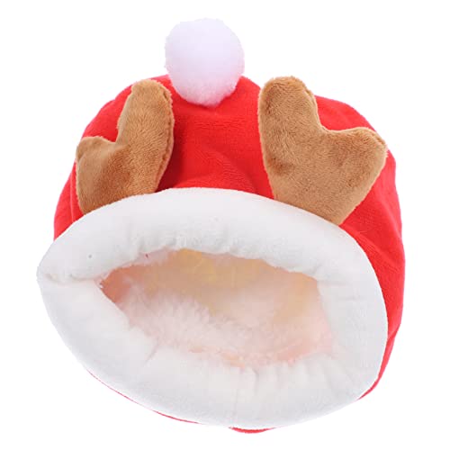 minkissy Hamster Baumwollnest warmes Ruhebett Weihnachtshamsterbett Spielzeughamster Stoffhase warmes Nest Hamsternest Meerschweinchen Zubehör kleines Chinchilla Eichhörnchen Baumwolle von minkissy
