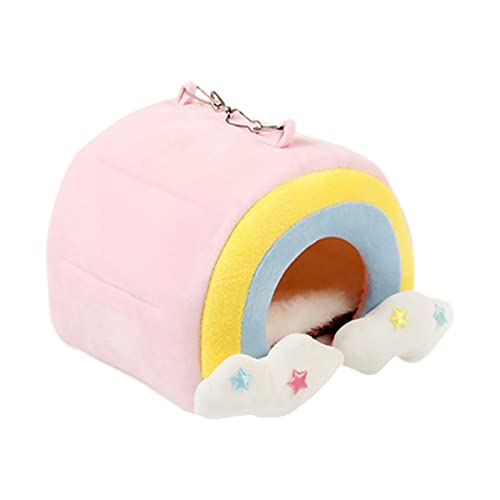 minkissy Hamster me Winter pet Hamster warm Guinea Pig House Hanging Hamster Hammock Winter Rat Hanging Hammock Bedding for Guinea Pigs Hamster Bed House pet Cotton Bed Linings Papagei Plush von minkissy