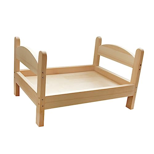 minkissy Elegantes Hundebett Und Katzenbett Aus Holz Leicht Tragbar Bequemes Nest Für Haustiere Perfekt Für Zu Hause von minkissy