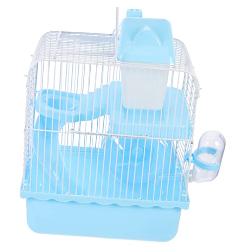 minkissy Hamsterkäfig Haustierzubehör Chinchilla-Spielzeug Haustierspielzeug Meerschweinchen verstecken Rattenzimmer kleine Haustierhütte Haustierzimmer Rattennest Haar Eisen von minkissy