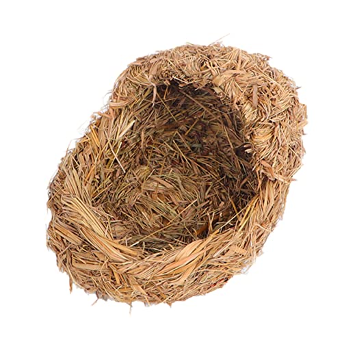 minkissy Haustierbett aus Stroh, für kleine Ratten, Käfig, Hamster, hängendes Bett, Versteck, Grashütte, Mini-Haustier, Tiere, Hamsterhaus, gewebtes Kätzchen, Meerschweinchen, Bett, Hamster, Grasnest, minkissy Haustierbett aus Stroh, für kleine Ratten, Käfig, Hamster, hängendes Bett, Versteck, Grashütte, Mini-Haustier, Tiere, Hamsterhaus, gewebtes Kätzchen, Meerschweinchen, Bett, Hamster, Grasnest, von minkissy