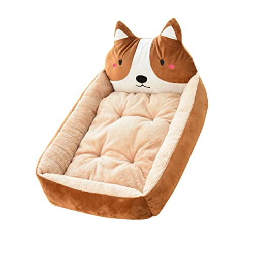 minkissy Haustierbetthaus Haustier-schlafbett Haustier Warmes Hundehaus Bett Hundebett Warm Halten von minkissy