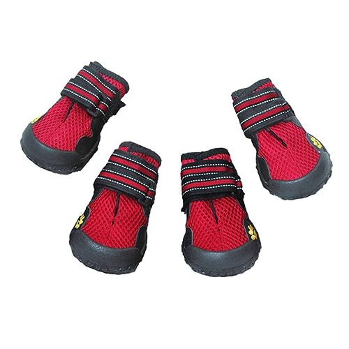 minkissy Einweg-hundeschuhe Für Verletzte Pfoten Haustierschuhe Atmungsaktive Mesh-hundestiefel Größe 6 von minkissy