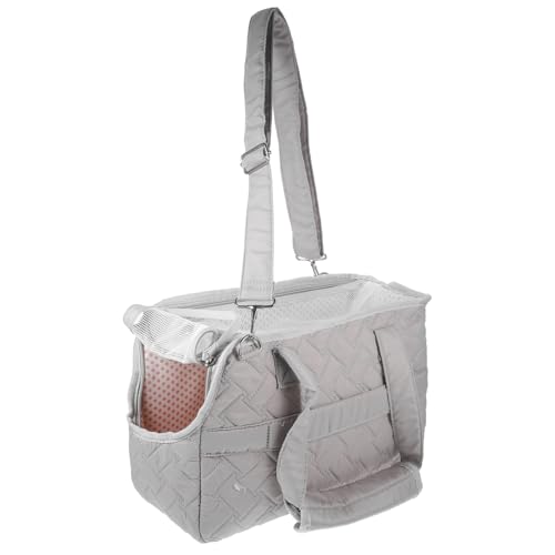minkissy Tragetasche Für Kleintiere Tragetasche Tragbare Haustiertasche Taschen Atmungsaktive Hundetragetasche Für Die Reise Grau Größe von minkissy