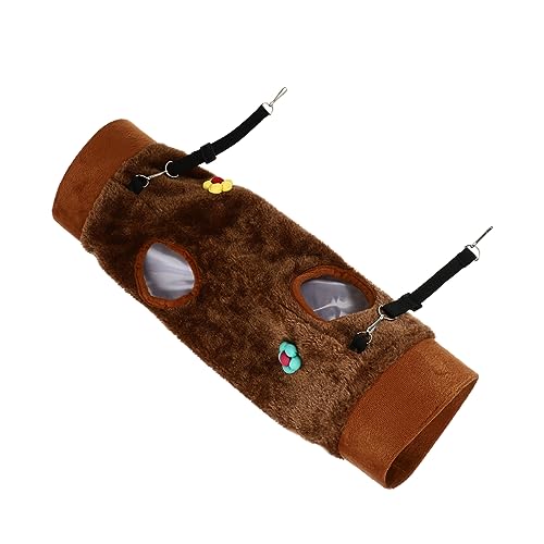 minkissy Haustiertunnel Warm Plüsch Hängematte Käfig Meerschweinchen Versteck Kleine Tiere Hängender Tunnel Plüsch Hängematte Warm Bett Plüsch Plüsch Hängematte Nest Chinchilla von minkissy
