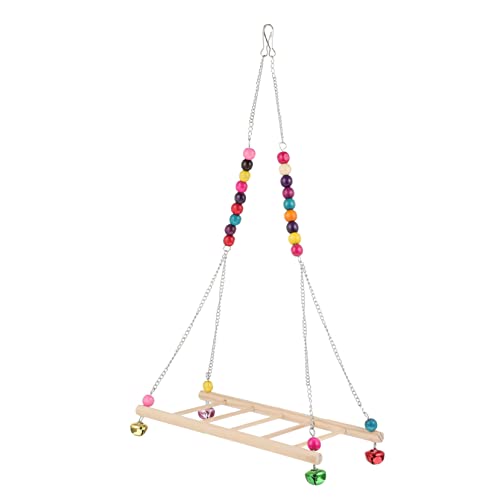 minkissy Hühnerschaukel für Haustiere Kükenspielzeug großes Papageienspielzeug Spielzeuge Spielset aus Holz Kletterspielzeug für Vögel Vogelschaukelleiter Vogelkäfig Henne tosu Hahn von minkissy