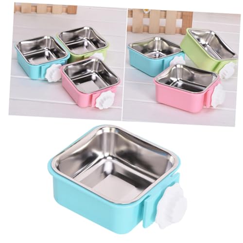 minkissy Hängender Futternapf Für Hunde Und Katzen Edelstahl Abnehmbar Leicht Zu Reinigen Feste Befestigung Fress Und Trinkschüssel s Blau minkissy Hängender Futternapf Für Hunde Und Katzen Edelstahl Abnehmbar Leicht Zu Reinigen Feste Befestigung Fress Und Trinkschüssel s Blau von minkissy