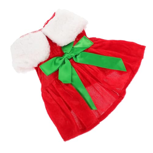 minkissy Weihnachts hundepullover Hunde Pullover Katze Weihnachten kostüm Hundemantel Kleider Weihnachtskostüm Warmes Welpenkostüm entzückendes Bogen-Stil Kleidung Krawatte von minkissy
