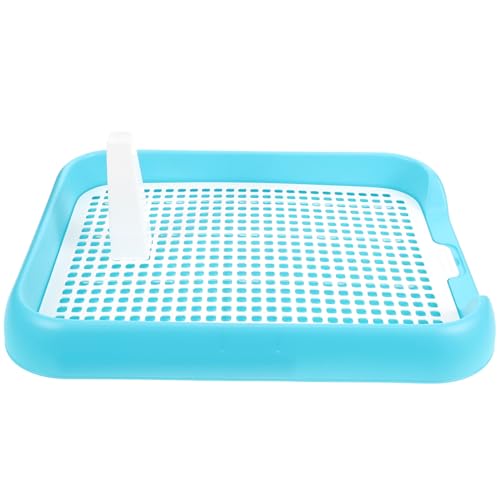 minkissy Hundetöpfchen-Tablett Für Haustiere Welpen Hunde-Toilettengitter Topf Für Töpfchentrainer Welpen-PIPI-Pad Für Kleine Mittelgroße Und Große Hunde Blau minkissy Hundetöpfchen-Tablett Für Haustiere Welpen Hunde-Toilettengitter Topf Für Töpfchentrainer Welpen-PIPI-Pad Für Kleine Mittelgroße Und Große Hunde Blau von minkissy