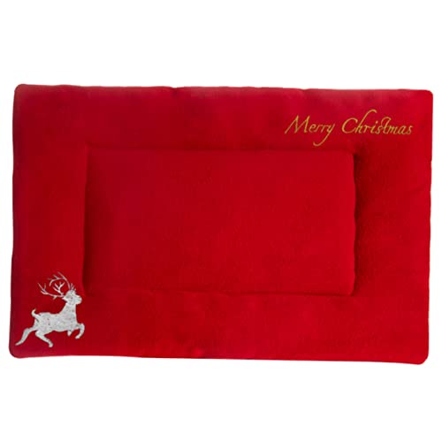 minkissy Kätzchenbett Weihnachtsmatte für Haustiere Hunde Wärmebett kleines hundebett Schlafmatten Schlafkissen Plüschkissen für Haustiere verdickte Haustiermatte Elch hundebox Matte minkissy Kätzchenbett Weihnachtsmatte für Haustiere Hunde Wärmebett kleines hundebett Schlafmatten Schlafkissen Plüschkissen für Haustiere verdickte Haustiermatte Elch hundebox Matte von minkissy