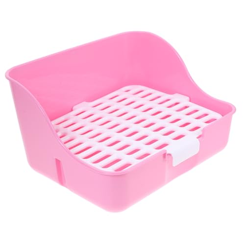 minkissy Rabbit Corner Litter Box Praktische Kleintier-Toilette Für Kaninchen Und Meerschweinchen Aus Leichtem Einfach Zu Reinigen Für Sauberes Zuhause von minkissy