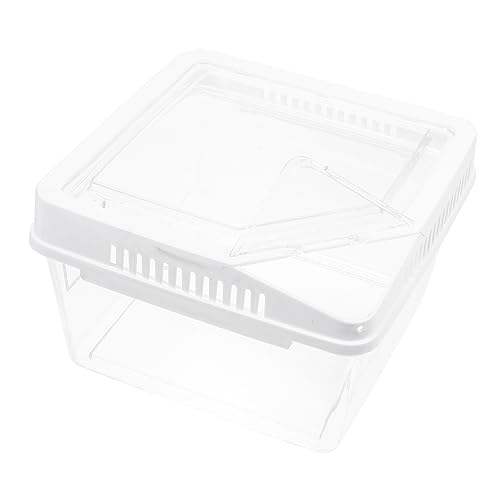 minkissy Kasten Terrarium Krabbeltierbehälter Mini-Container Reptilien Terrarien Haustierzubehör Ausstellungsbehälter für Klettertiere Quadrat Reptilienkiste Hülse Plastik Weiß minkissy Kasten Terrarium Krabbeltierbehälter Mini-Container Reptilien Terrarien Haustierzubehör Ausstellungsbehälter für Klettertiere Quadrat Reptilienkiste Hülse Plastik Weiß von minkissy