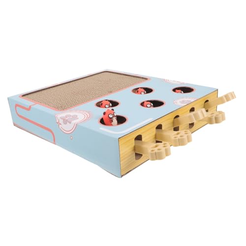 minkissy Katzen Kratz Box Holzspielzeug katzenkratzer aus Holz Spielzeuge Katzenjagdspielzeug von minkissy