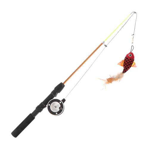 minkissy Interaktiver Katzenangel Mit Fischform Leicht Und Tragbar Fördert Spiel Und Für Katzen Für Kätzchen Und Katzenliebhaber minkissy Interaktiver Katzenangel Mit Fischform Leicht Und Tragbar Fördert Spiel Und Für Katzen Für Kätzchen Und Katzenliebhaber von minkissy