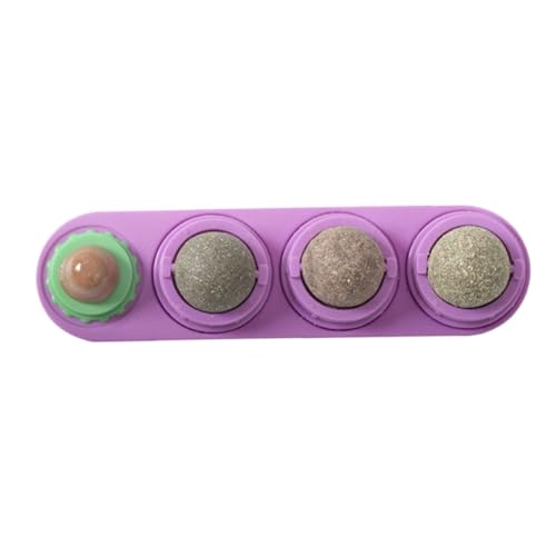 minkissy Katzenminze-Snack Katzenminzekugeln Für Die Katzenwand Katzenminze-wandspielzeug Ball Behandeln Kätzchen Spielzeug Katzenstockspielzeug Violett Rotieren Haustier Katzenspielzeug minkissy Katzenminze-Snack Katzenminzekugeln Für Die Katzenwand Katzenminze-wandspielzeug Ball Behandeln Kätzchen Spielzeug Katzenstockspielzeug Violett Rotieren Haustier Katzenspielzeug von minkissy