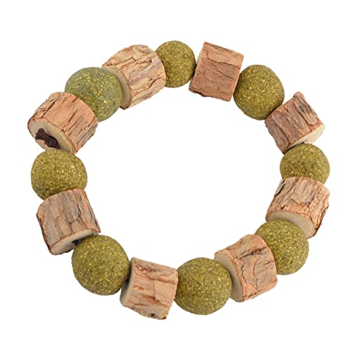 minkissy Katzenminze Spielzeug Hundepflege Katzenminze Bälle eine Halskette Spielset aus Holz Haustierbedarf für Katzen Katzenminze Halskette sauber Hauskatze Armbänder Katzenspielzeug von minkissy