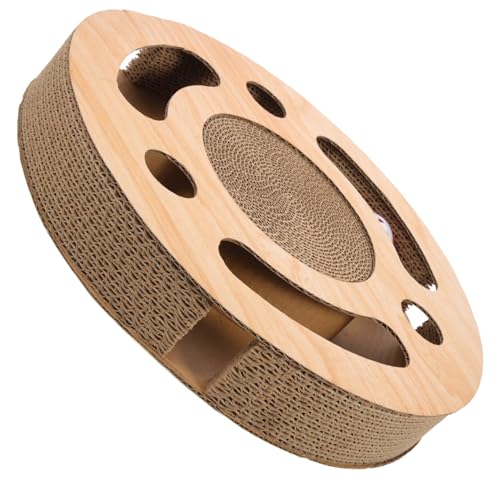 minkissy Kratzbrett Wellpappe Für Katzen Kompakte Langlebige Und Umweltfreundliche Kratzfläche Krallenwetzen Und Platzsparendes Design Für von minkissy