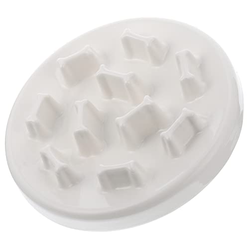 minkissy Keramik-Slow-Feeder-napf Von Interactive Dog Cat Feeder für Dauerhaftes Knochenmuster von minkissy