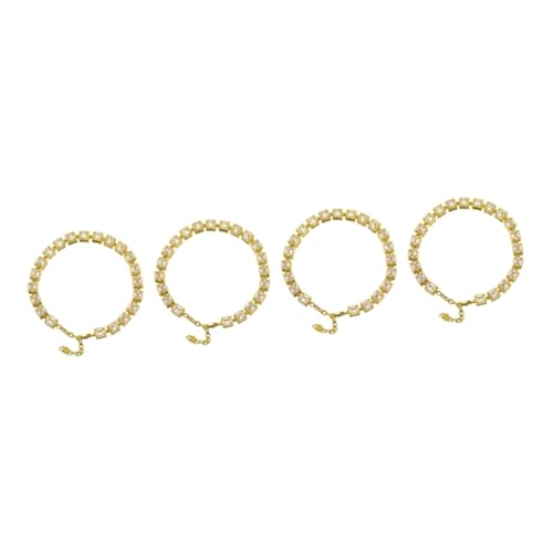 minkissy 4 Stück Stilvolle Haustierkette Dekorative Halskette Exquisite Hundekette Link Hundehalsband Für Das Training Kleiner Hunde von minkissy