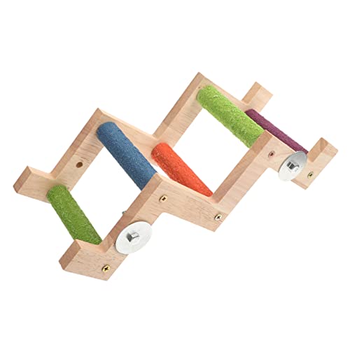 minkissy Kletterleiter für Papageien nager Spielzeug Bird Toys Vogel-Hängeleiter Klauenschleifleiter Spielzeug knete zubehör schaukel Vogelleitern Kletterspielzeug für Papageien von minkissy