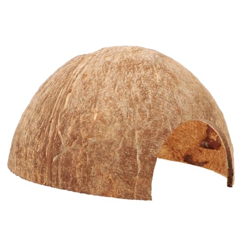 minkissy Einsiedlerkrebs-versteck Höhle Kokosnussschale Dekoratives Accessoire für Reptilienbehälter von minkissy