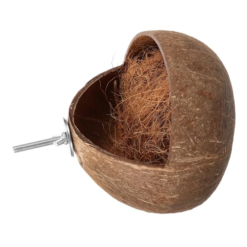 minkissy Kokosnussschalennest Spielzeug Vogelkäfig Vögel Vogelhaus für Käfig Ruhenest Handarbeit Papageiennest natürliches Vogelnest Kokosnüsse Muschel Vogelhaus Zuchtnest Tigerhaut Pfingstrose minkissy Kokosnussschalennest Spielzeug Vogelkäfig Vögel Vogelhaus für Käfig Ruhenest Handarbeit Papageiennest natürliches Vogelnest Kokosnüsse Muschel Vogelhaus Zuchtnest Tigerhaut Pfingstrose von minkissy