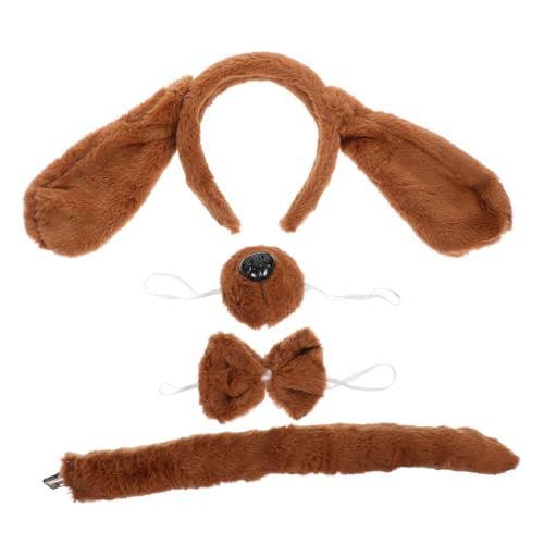 minkissy Kostümset für Kleine Hunde mit Ohren Fliege Falscher Nase und Weiches Party Cosplay Zubehör für Hundebekleidung für Geburtstagsfeiern und Festliche Anlässe minkissy Kostümset für Kleine Hunde mit Ohren Fliege Falscher Nase und Weiches Party Cosplay Zubehör für Hundebekleidung für Geburtstagsfeiern und Festliche Anlässe von minkissy