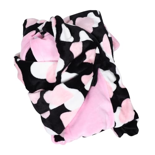 minkissy Kuscheliger Kuh Overall mit Rosa Blumenmuster Verdickte Unisex Tierkostüm Schlafanzug für Damen und Herren Halloween Cosplay Hausanzug XL minkissy Kuscheliger Kuh Overall mit Rosa Blumenmuster Verdickte Unisex Tierkostüm Schlafanzug für Damen und Herren Halloween Cosplay Hausanzug XL von minkissy